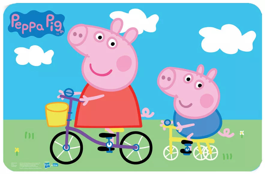Peppa & George Pig Bike Placemat 43x28 cm