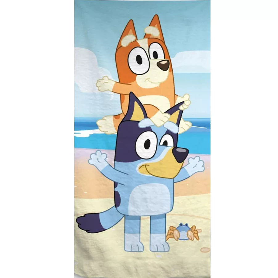 Bluey Balance Bath Towel, Beach Towel 70x140cm (Fast Dry)