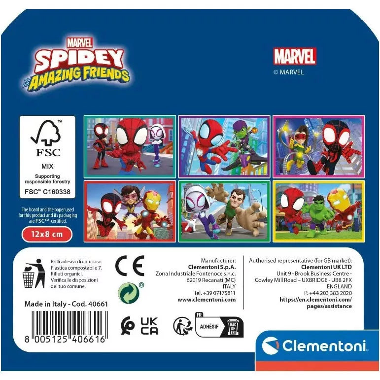 Spidey And His Amazing Friends Plastic Story Cube set of 6