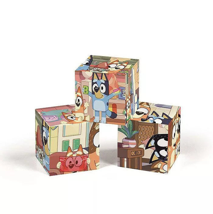 Bluey Plastic Story Cube set of 6