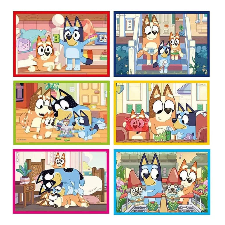 Bluey Plastic Story Cube set of 6
