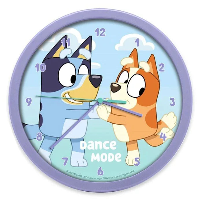 Bluey Dance Mode Wall Clock 25cm