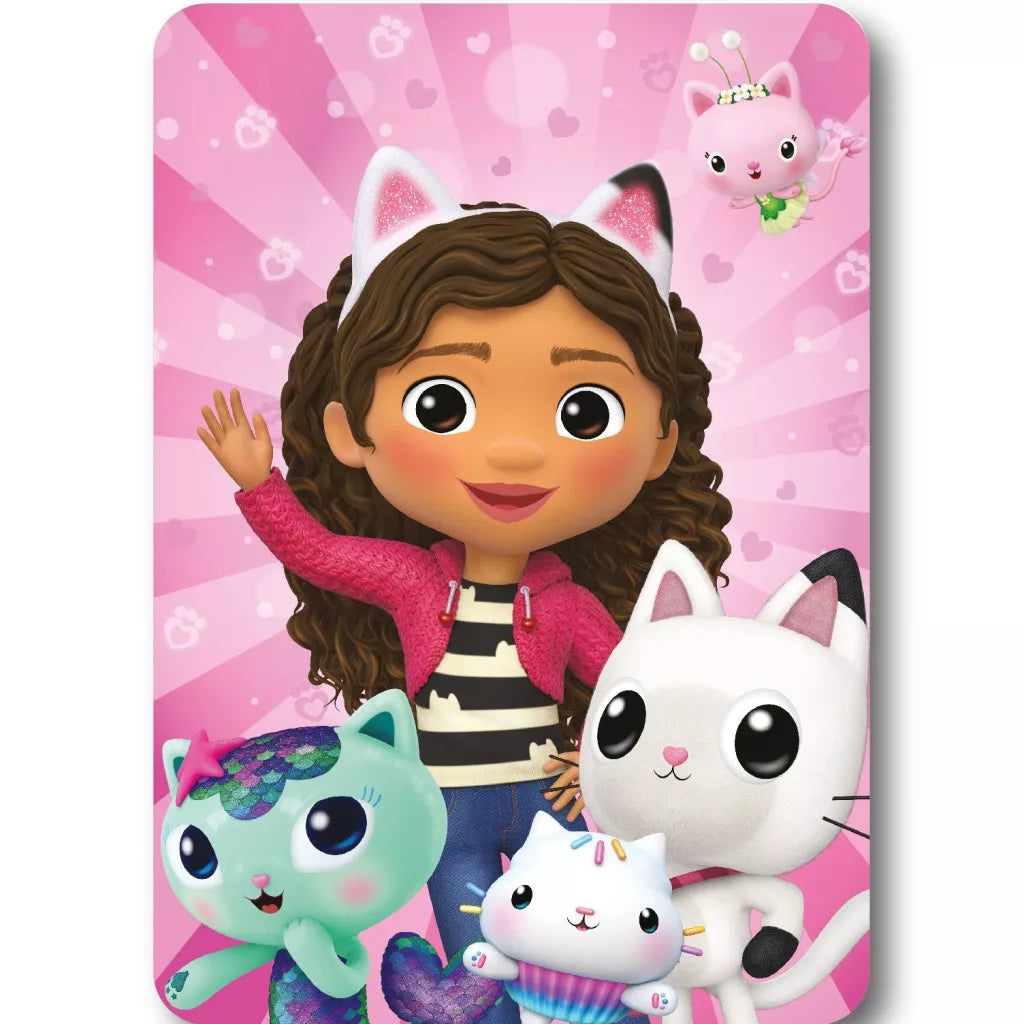 Gabby's Dollhouse Happiness fleece blanket