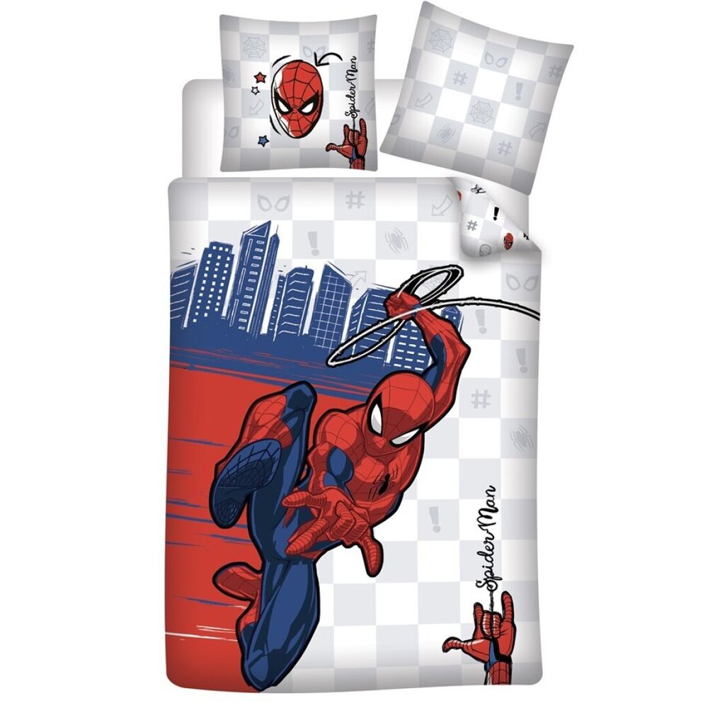 Marvel Spiderman Single Duvet Cover Bed 90cm